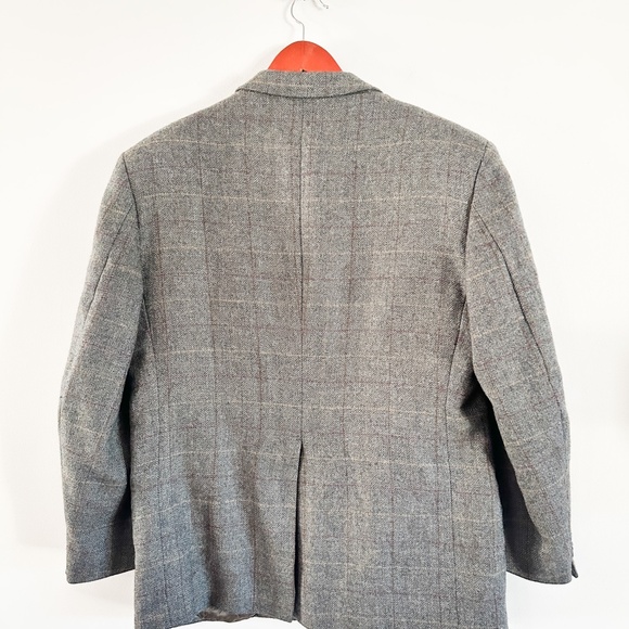 Sanitex S.A. Wool Plaid Blazer| Men's Vintage Wool Plaid Blazer | 42 Short - Picture 5 of 6